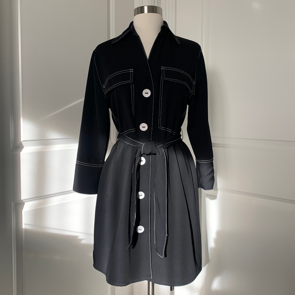 Zara Basic Button Dress - image 2